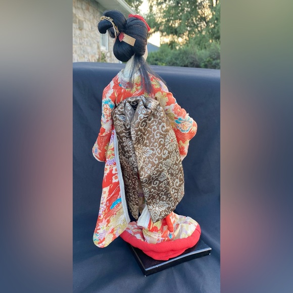 Japanese Nishi Geisha Doll Gorgeous Kimono Rare Vintage - Picture 8 of 14